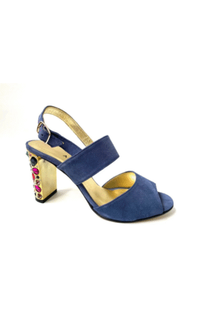 Marilyn's Fora Designer Heel Sling Back Open Toe Shoes